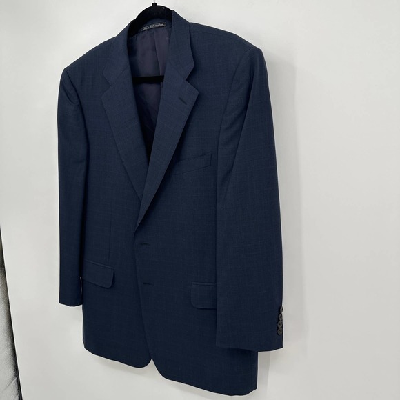 Ermenegildo Zegna Blazer Lapel Collar Buttoned Long Sleeve Black Size 44S - Picture 3 of 10